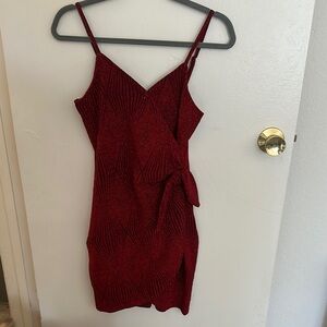 Elegant Red Sleeveless Dress